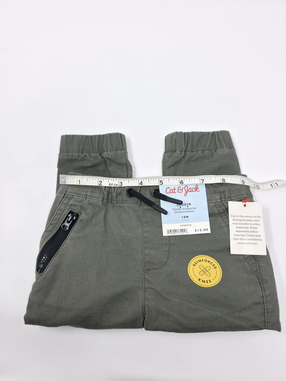 Cat & Jack 18M Olive Cargo Jogger Pants NWT 2 Pair Lot
